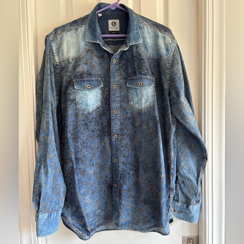 Men's Blue Denim Shirt